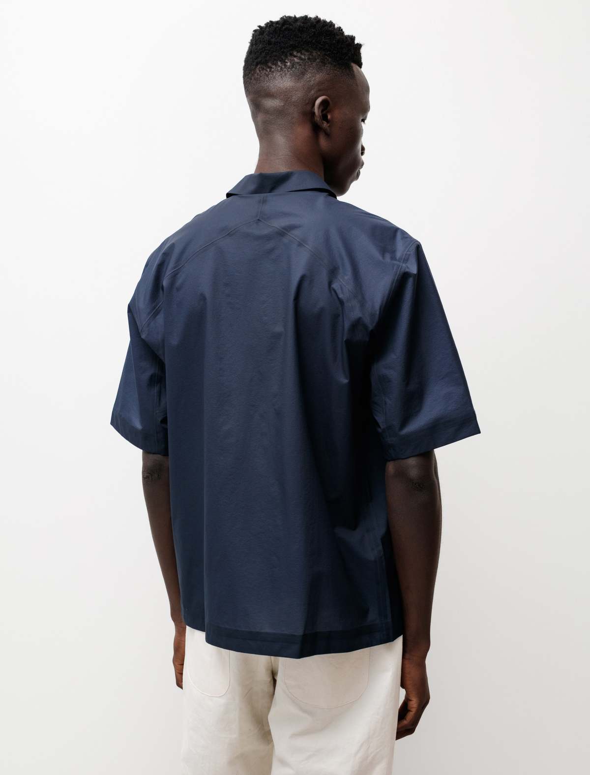 Veilance Demlo SS Shirt - Navy Blue | Garmentory