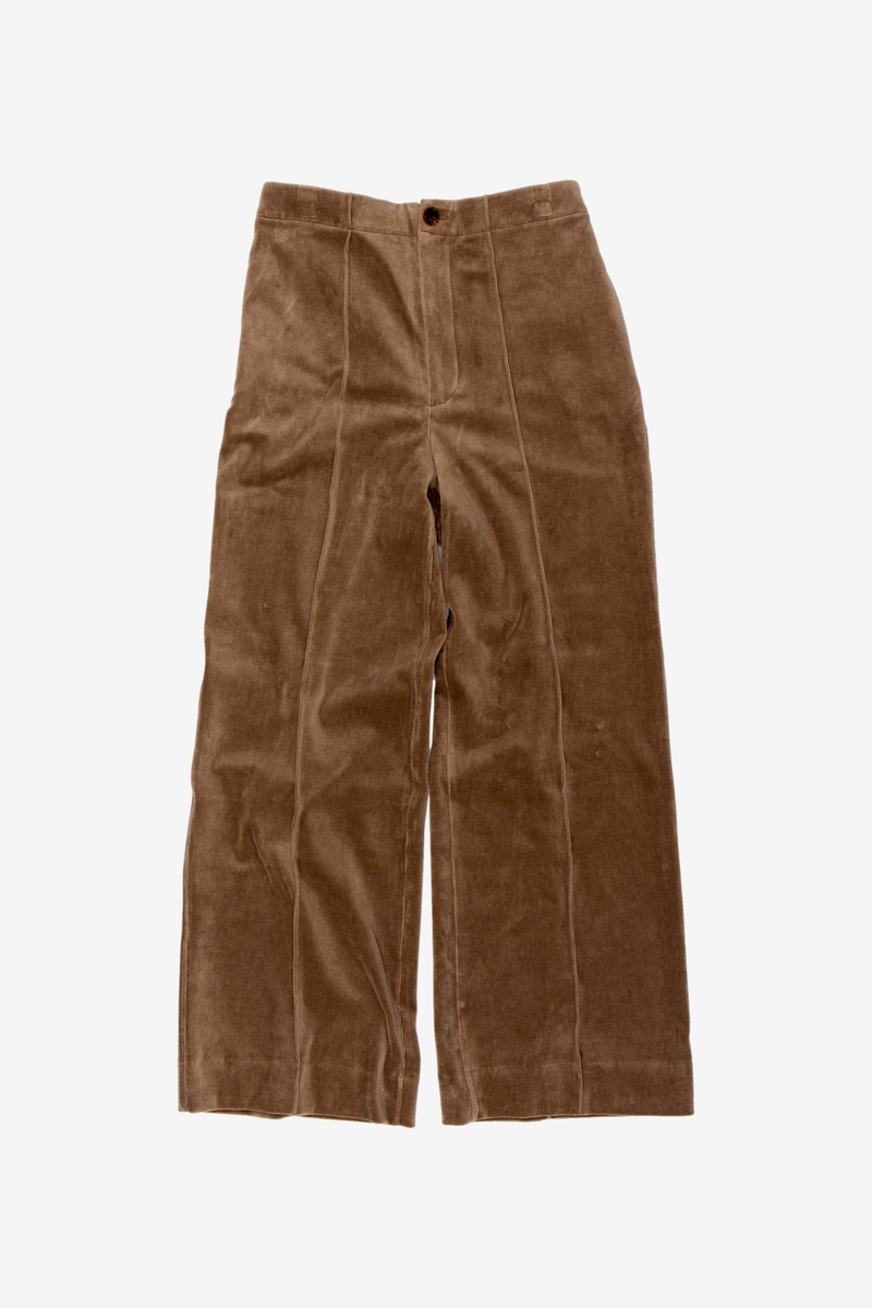 パンツ AURALEE ORGANIC COTTON VELOUR PANTS Auralee Organic Cotton Velour Pants - Light Brown | Garmentory