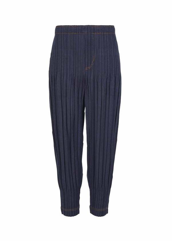 10月新作PLEATS PLEASE  RAMIE DENIM Pleats Please by Issey Miyake Ramie Denim Button-up Top