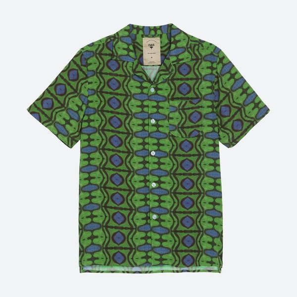 OAS Cuba Viscose Shirt - Emerald Blues