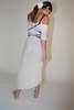 100% Silk Salome Dress - White Sand - Thumbnail 2