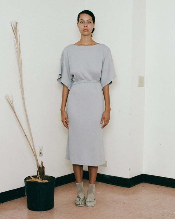 Baserange Clair Dress - Grey Purple | Garmentory