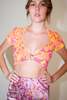 Priscavera Terry Crop Top - Pink Lemonade - Thumbnail 5
