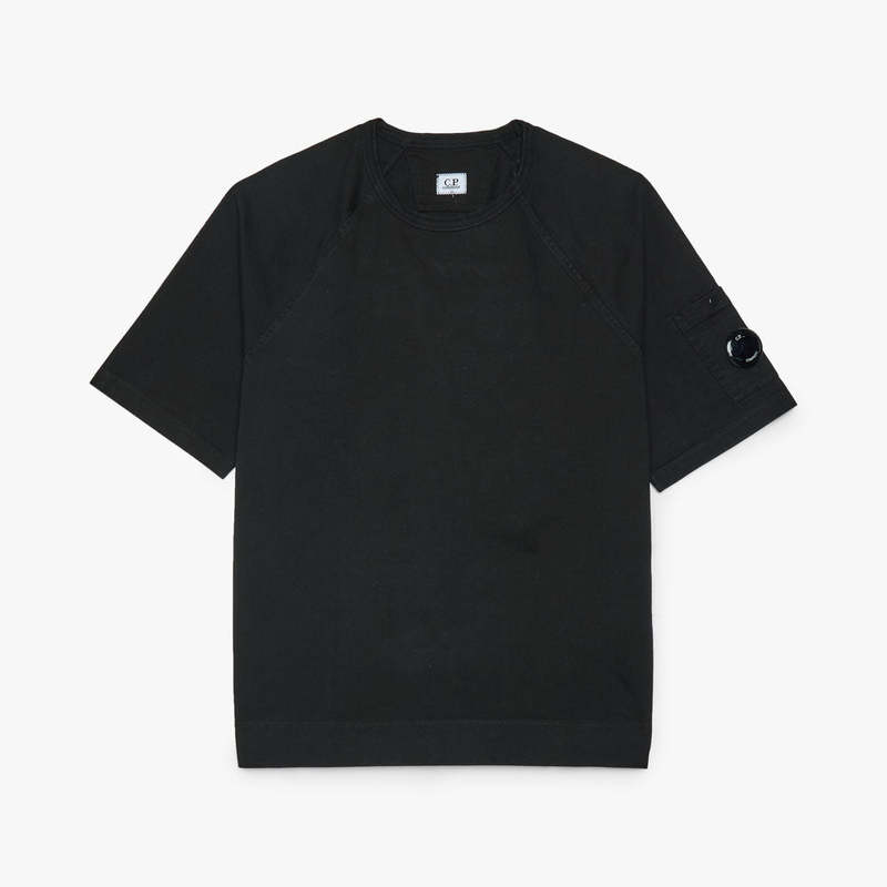 C.P. Company Heavy Jersey Mixed Short Sleeve Sweatshirt