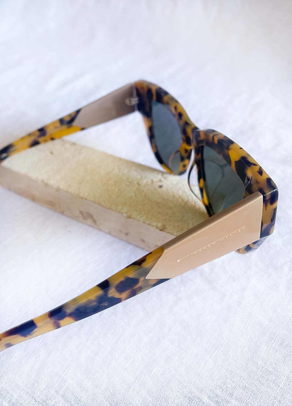 Karen Walker True North Sunglasses - Black/Brown | Garmentory display picture 2
