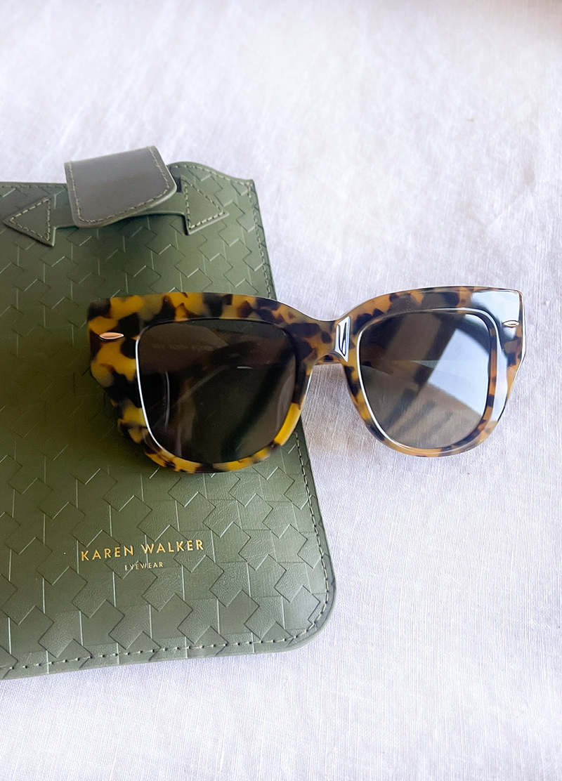 Karen Walker True North Sunglasses - Black/Brown | Garmentory display picture 1