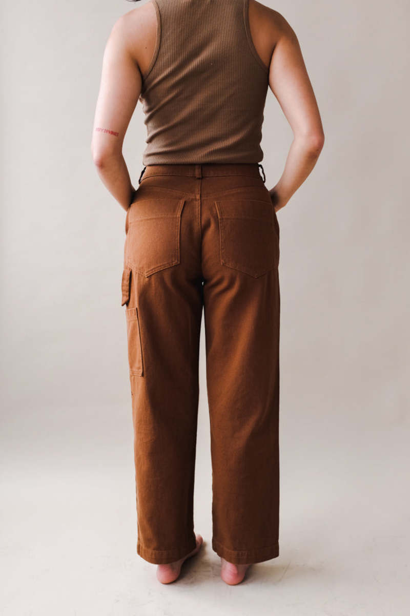 Lacausa AIDEN TROUSERS - TOFFEE