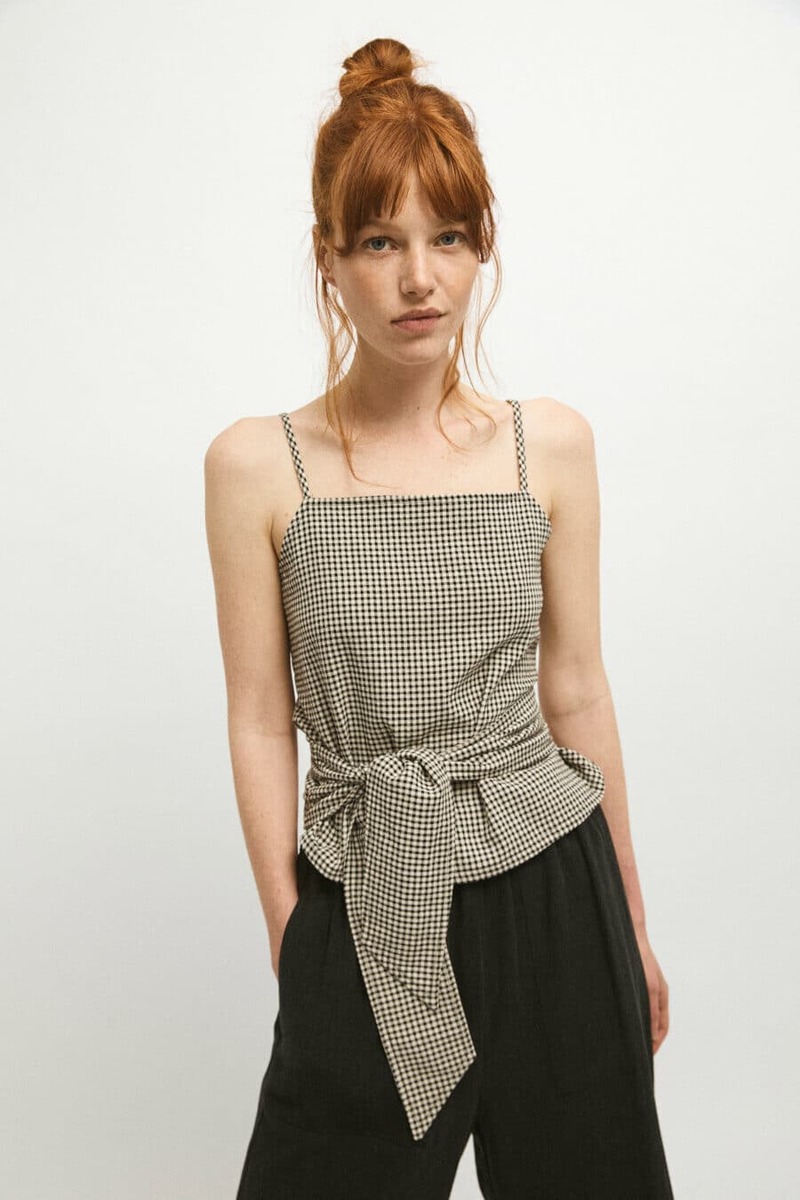 Rita Row Macario Top - Black Gingham | Garmentory