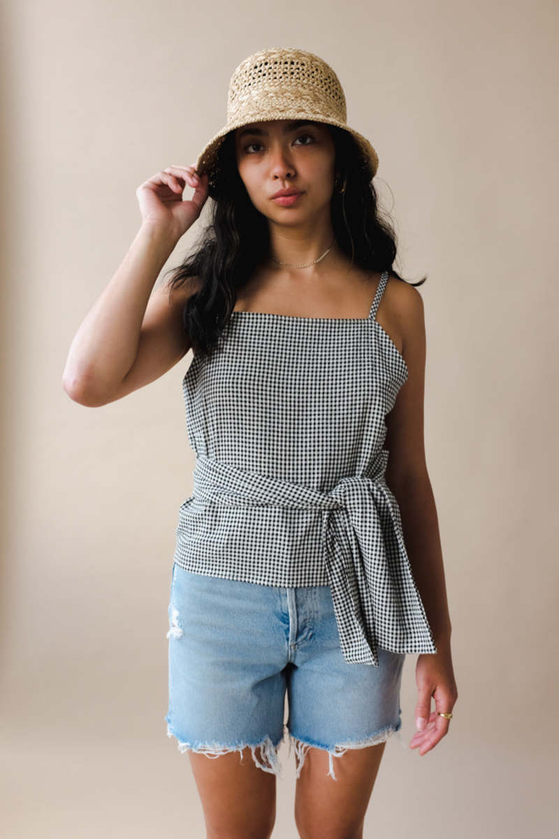 Rita Row Macario Top - Black Gingham | Garmentory