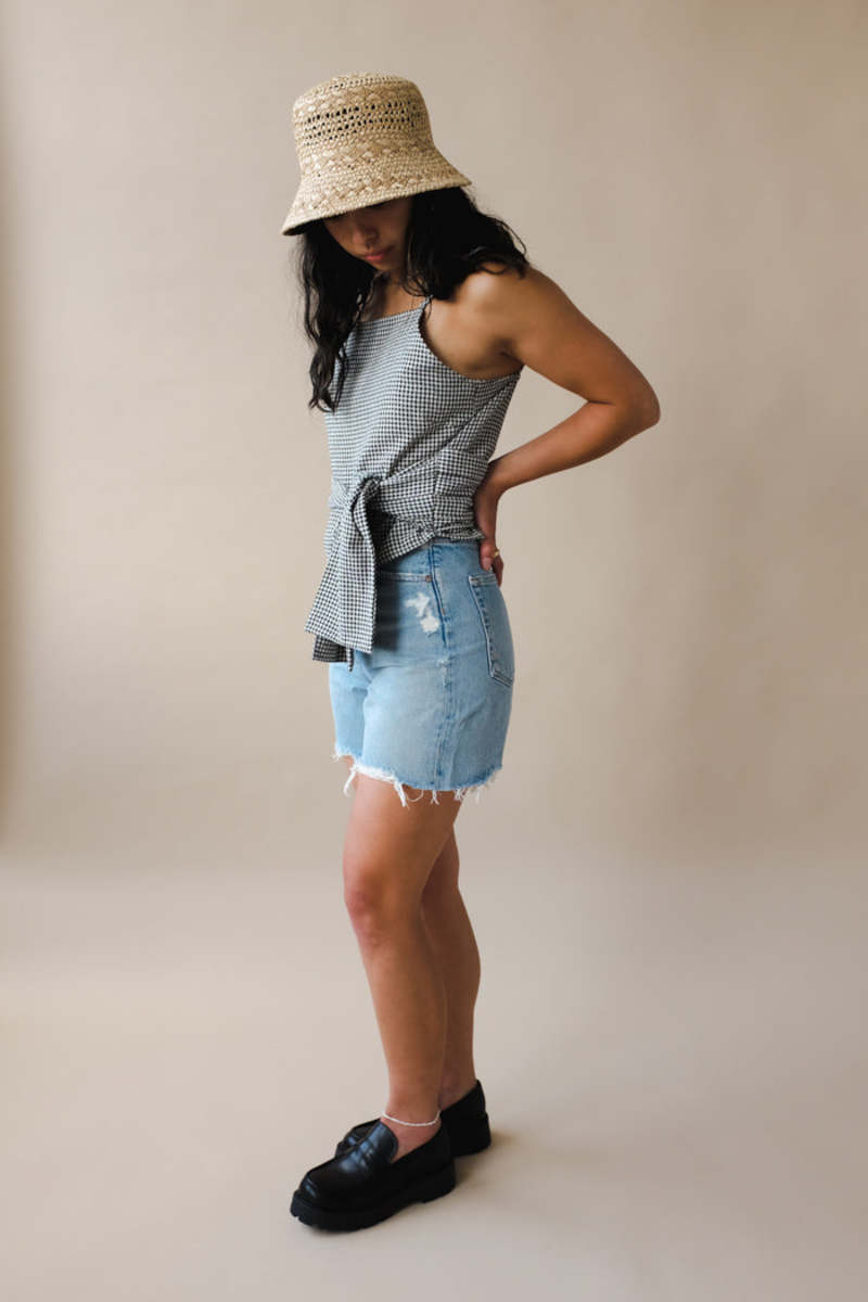キャミソール RITA ROW/Checkered smocked body top セール】RITA ROW/Checkered smocked body top（キャミソール
