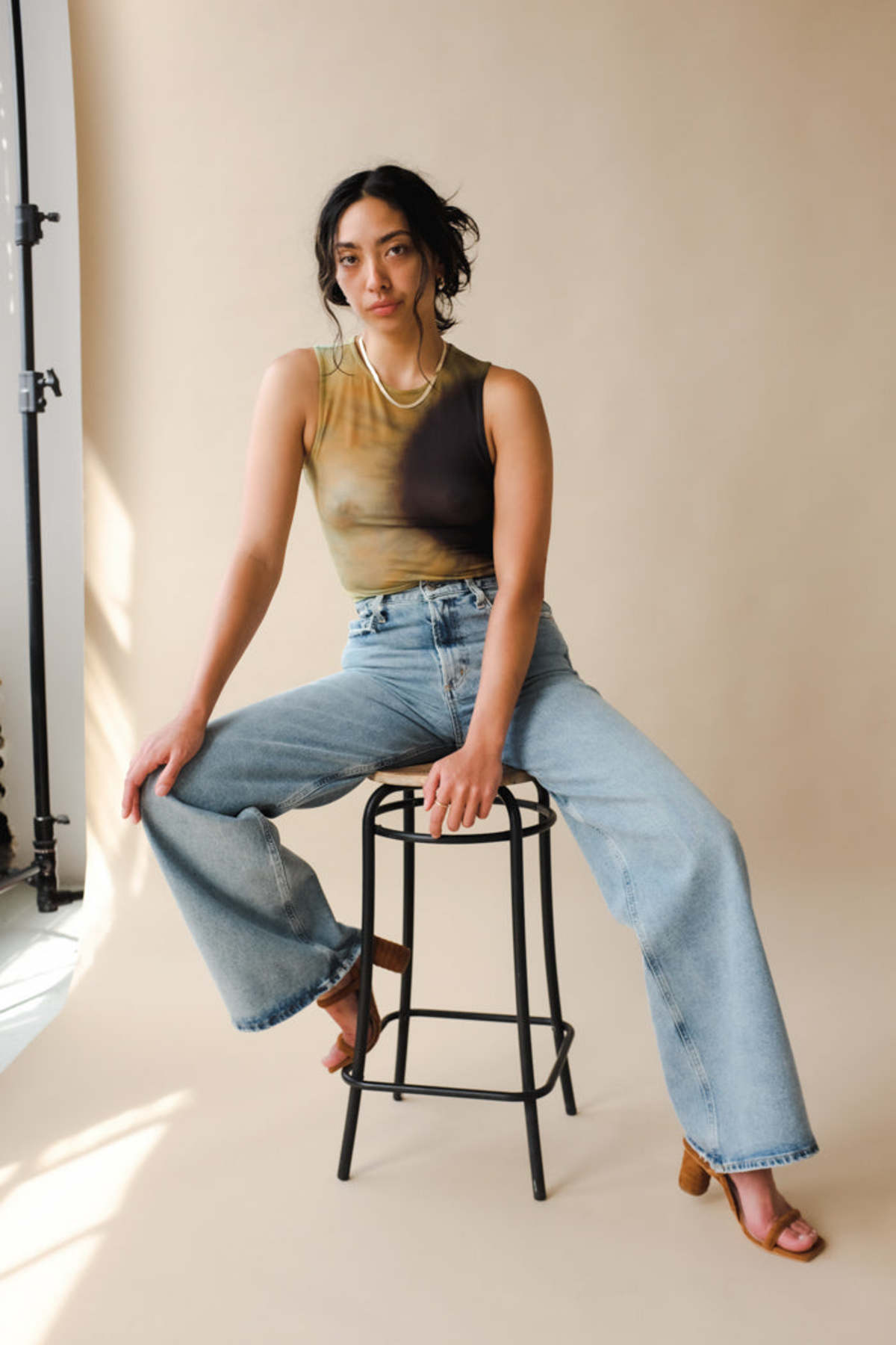 トップス PALOMA WOOL  Ojito Tank Top in Green Ojito Tank Top in Green – SVRN
