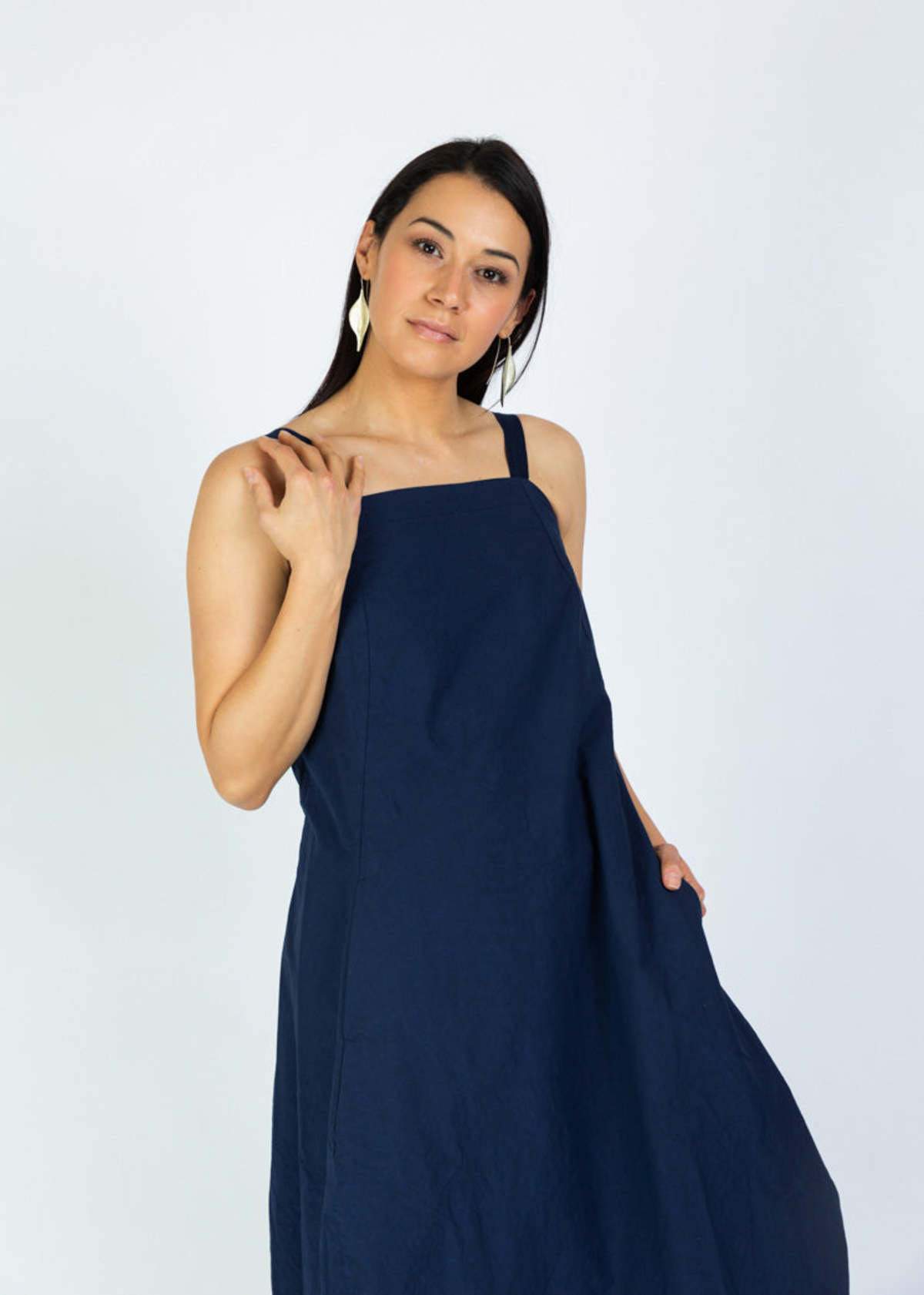 knee length dresses for ladies Valentina Bebes Girls Navy Velvet Pinafore Dress Set KAX199