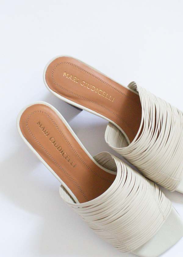 Mari Giudicelli Giselle Sandal - Off White | Garmentory
