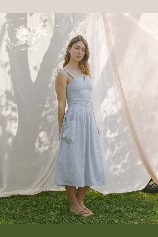 Sugar Candy Mountain Dylan D Ring Skirt - Water