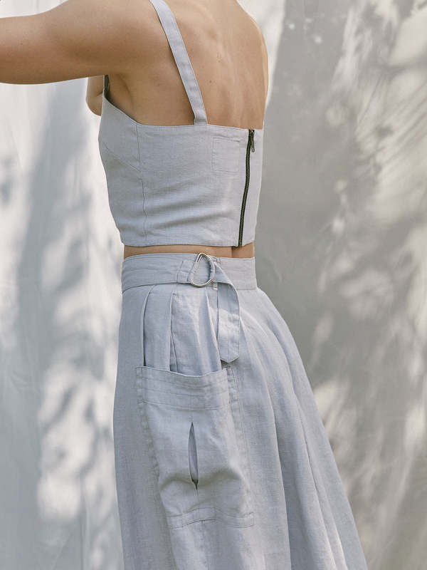 Sugar Candy Mountain Dylan D Ring Skirt - Water