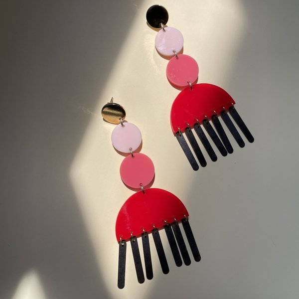 WASTED EFFORT TEQUILA SUNRISE EARRINGS