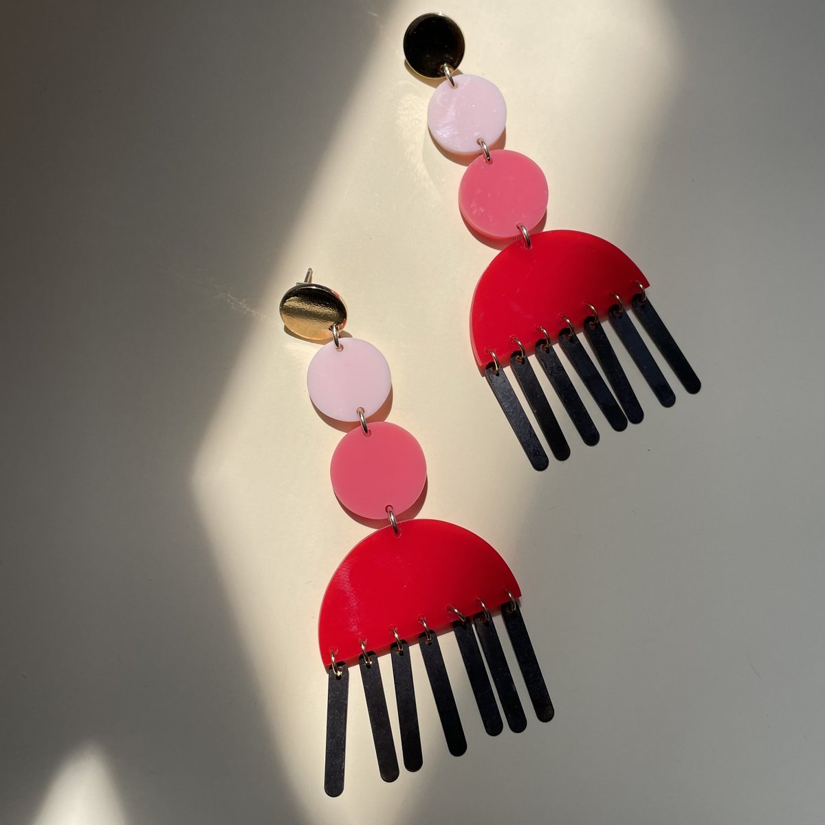 WASTED EFFORT TEQUILA SUNRISE EARRINGS - Image 1 of 1