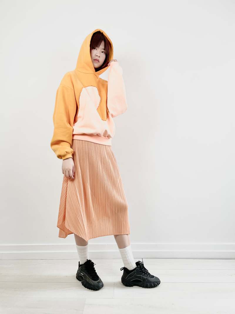 ERL Swirl Hoodie - Double Orange Spiral | Garmentory