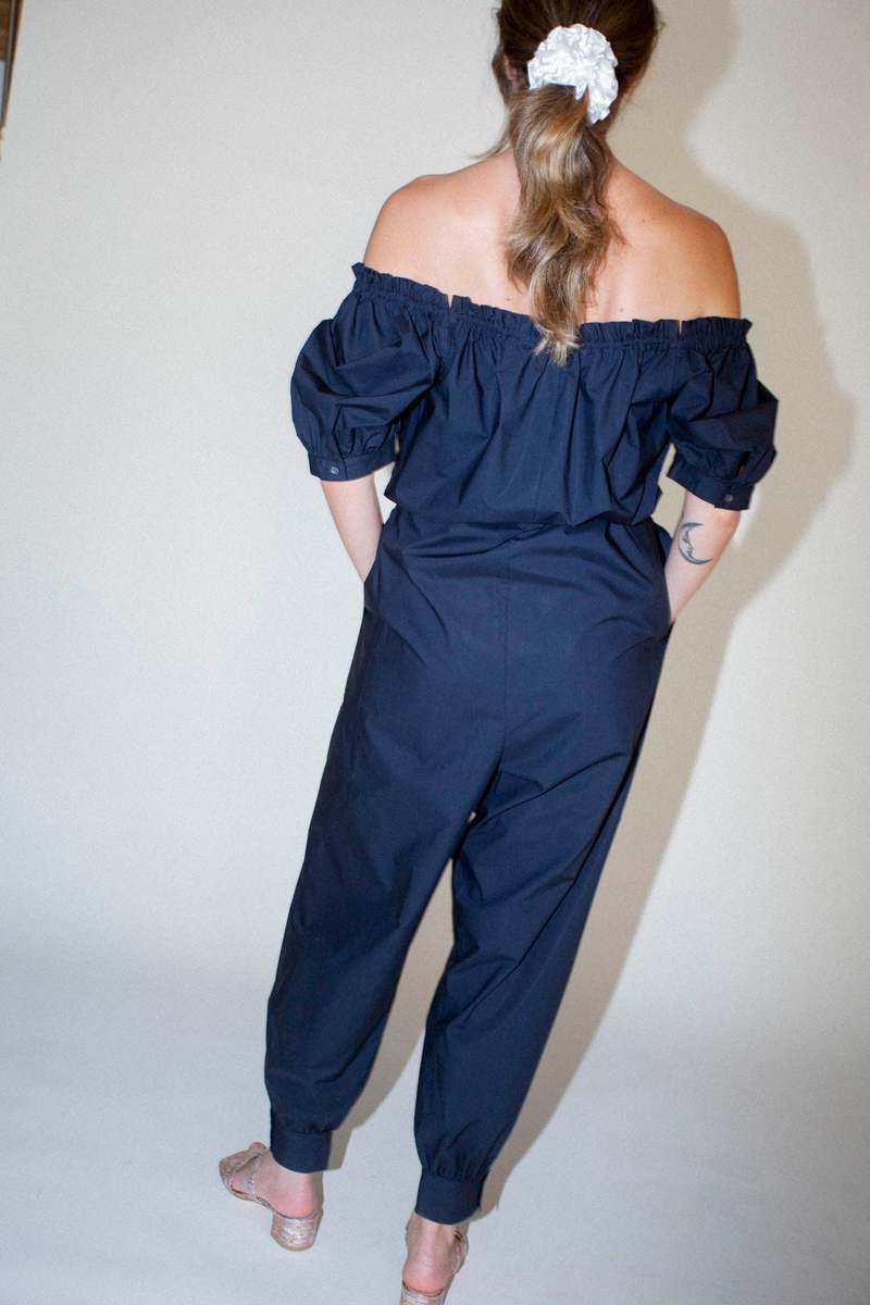 Caron Callahan Carmen Jumpsuit - Licorice Caron Callahan Carmen Jumpsuit - Licorice
