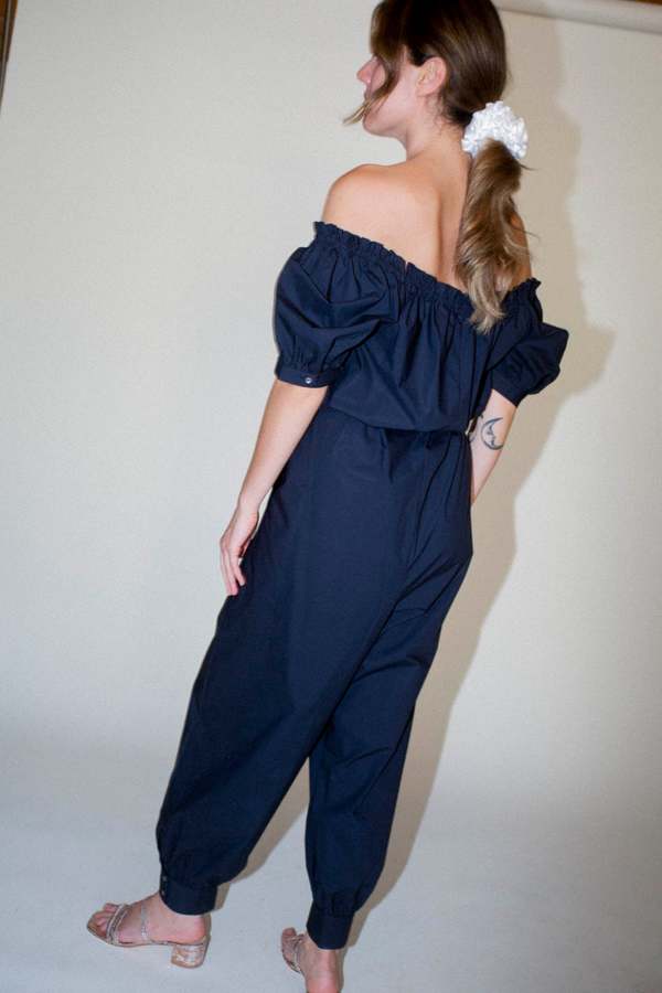 Caron Callahan Carmen Jumpsuit - Licorice Caron Callahan Carmen Jumpsuit - Licorice
