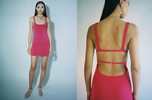 Fuchsia Open Back Mini Dress - Thumbnail 6