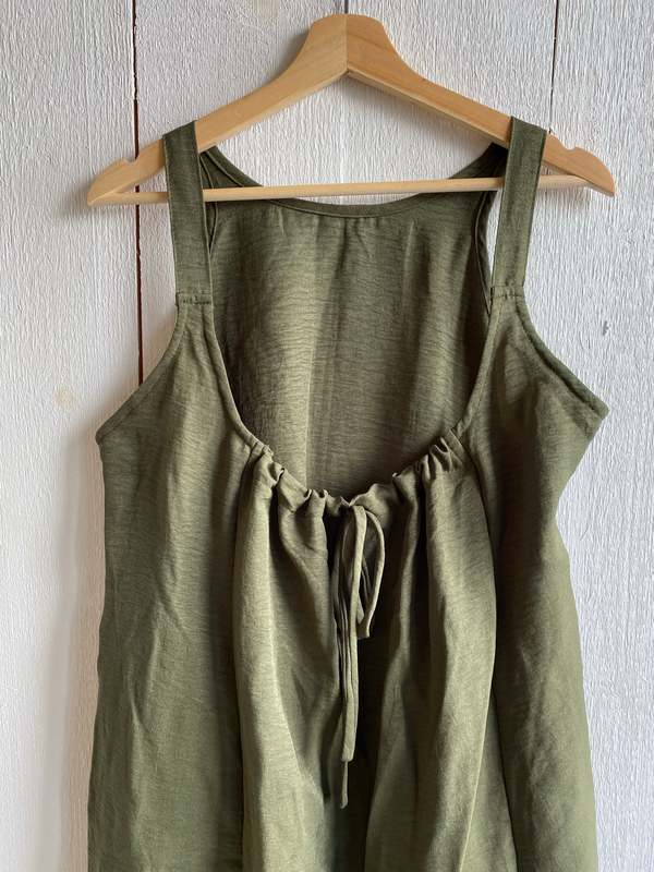 Conrado Lisa Backless Midi Dress - Olive Green | Garmentory