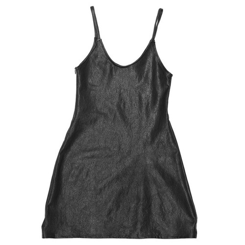 Collina Strada Congaree Dress Black Leather Collina Strada Congaree Dress Black Leather