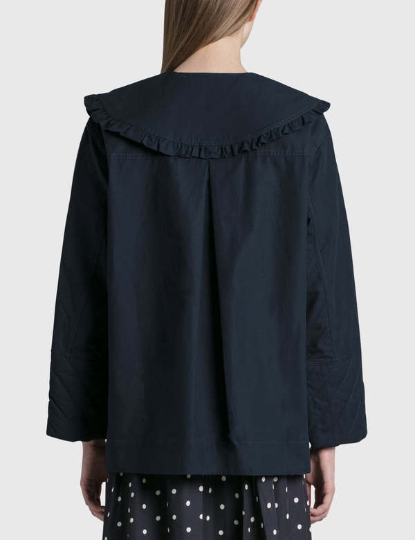 Ganni Cotton Canvas Jacket - Sky Captain | Garmentory