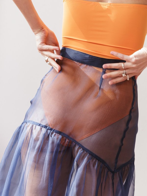 Maryam Nassir Zadeh Cala One Tier Skirt