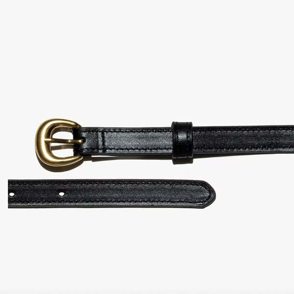 Frame Denim Timeless Buckle Belt in Tobacco Frame Denim Timeless Buckle Belt in Tobacco main image 4