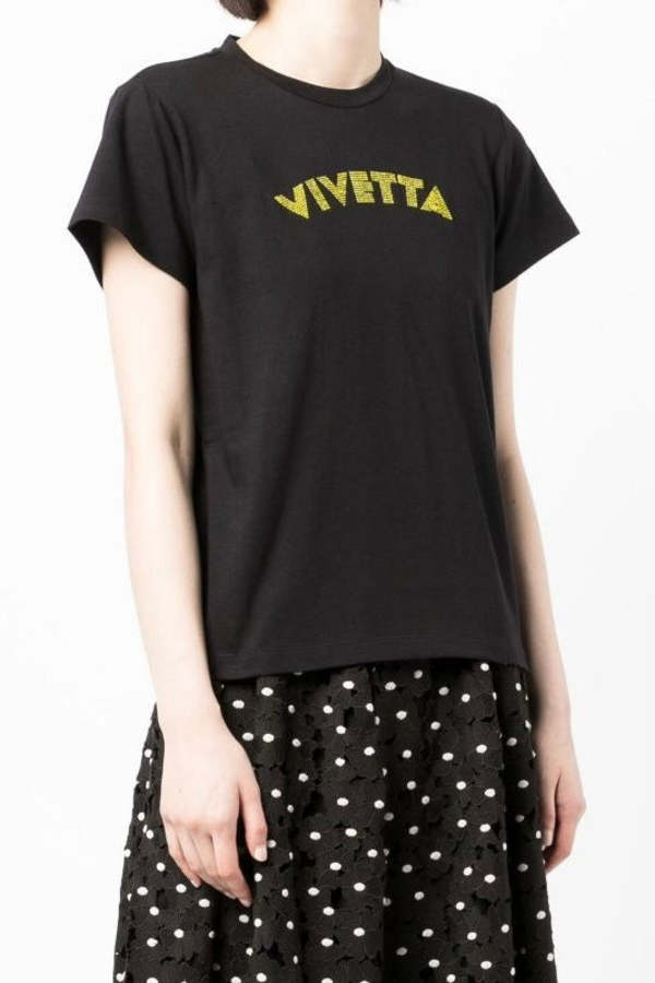 Vivetta Logo Tee Black Garmentory