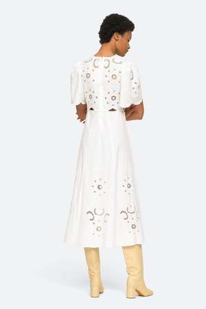 zimmermann peggy floral-embroidered linen dress Girls Embroidered cotton skirt – Scotch & Soda Amsterdam main image 0