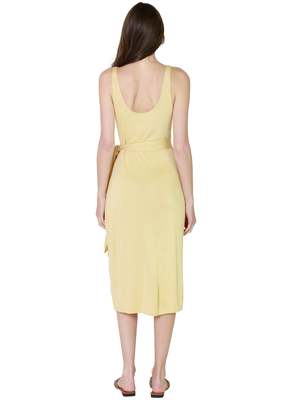 Vince Scoop Neck Camisole Wrap Dress - Warm Sand | Garmentory