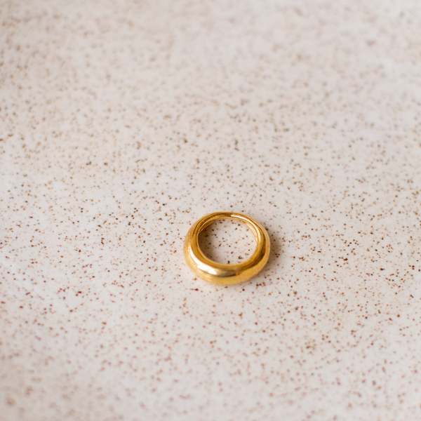 Rauw Jewelry Forged by the Ocean Pinky Ring - 24k gold Rauw Jewelry Forged by the Ocean Pinky Ring - 24k gold