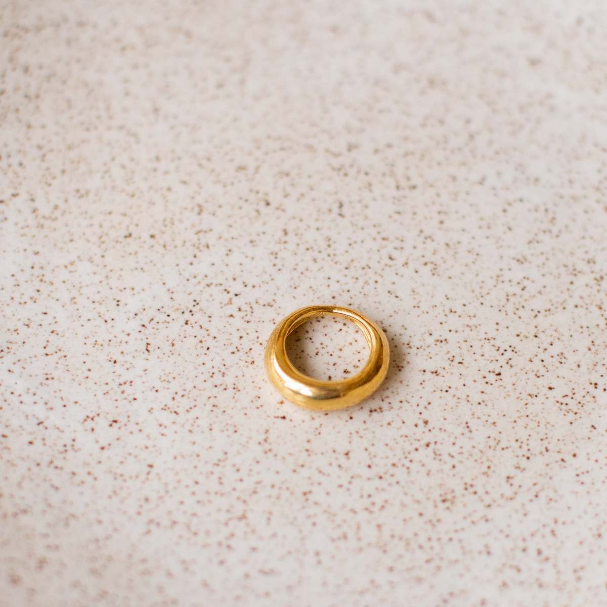 Rauw Jewelry Forged by the Ocean Pinky Ring - 24k gold - Image 1 of 3