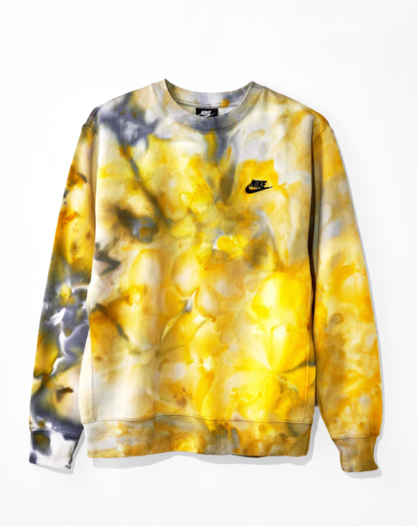 pastel yellow nike crewneck