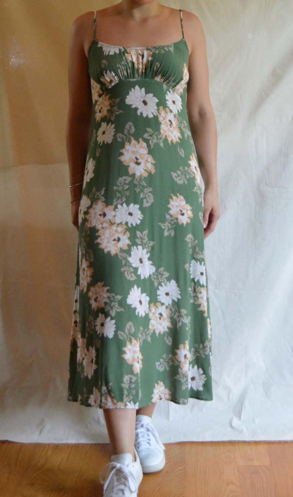green emerald velvet dress LEO LIN Green Rachel Cowl Slip Dress