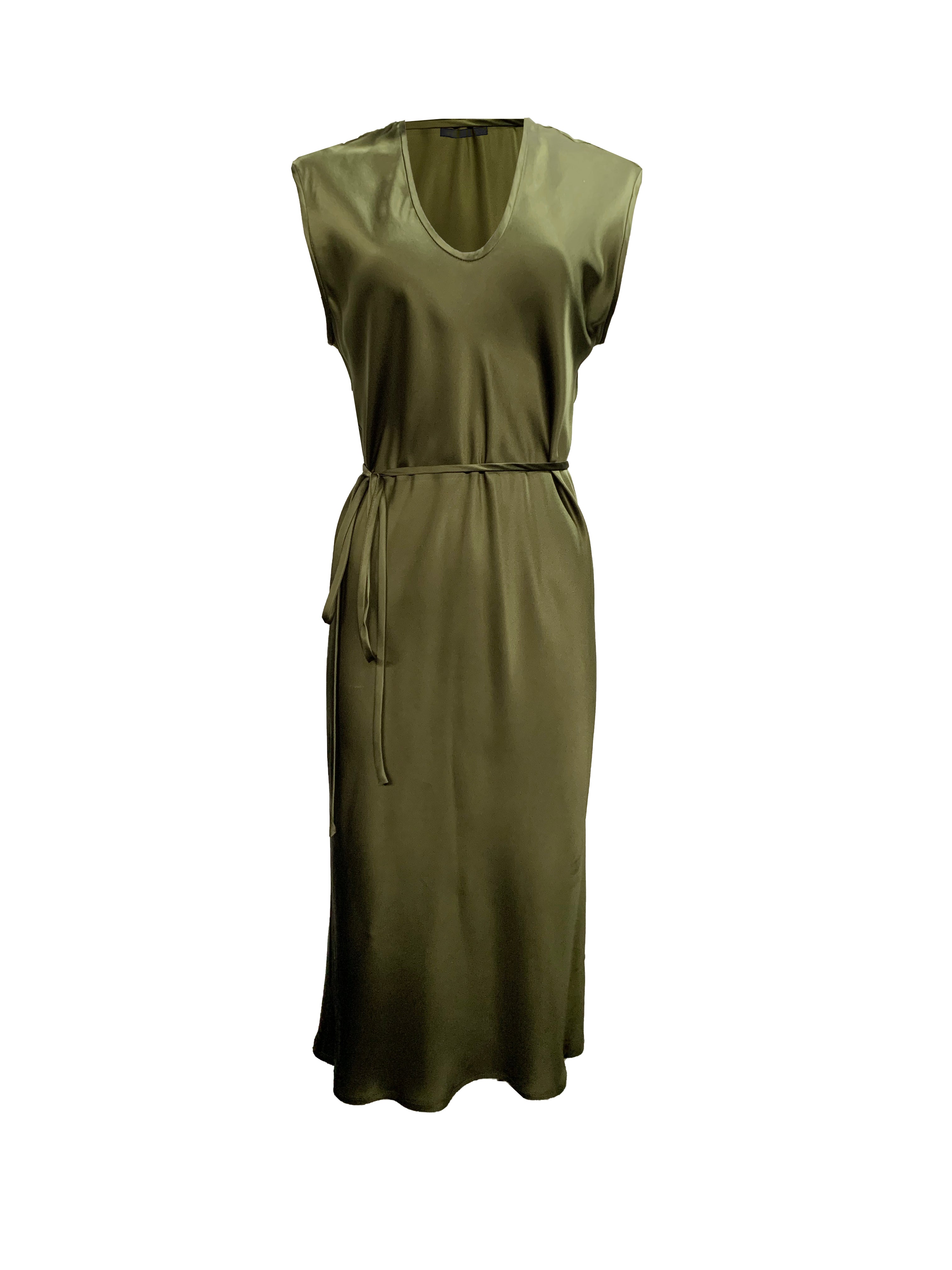 KES Cap Sleeve Slip Dress - Chestnut 