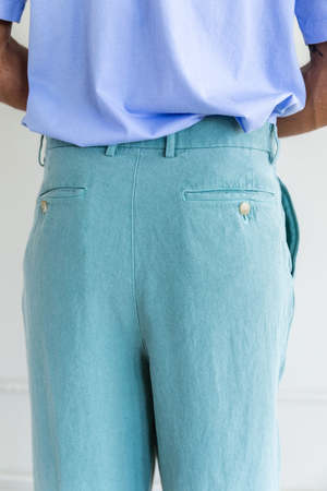 AURALEE オーラリー WASHI DUCK CANVAS SLACKS Auralee Washi Duck Canvas Slacks Pant - Faded Beige | Garmentory