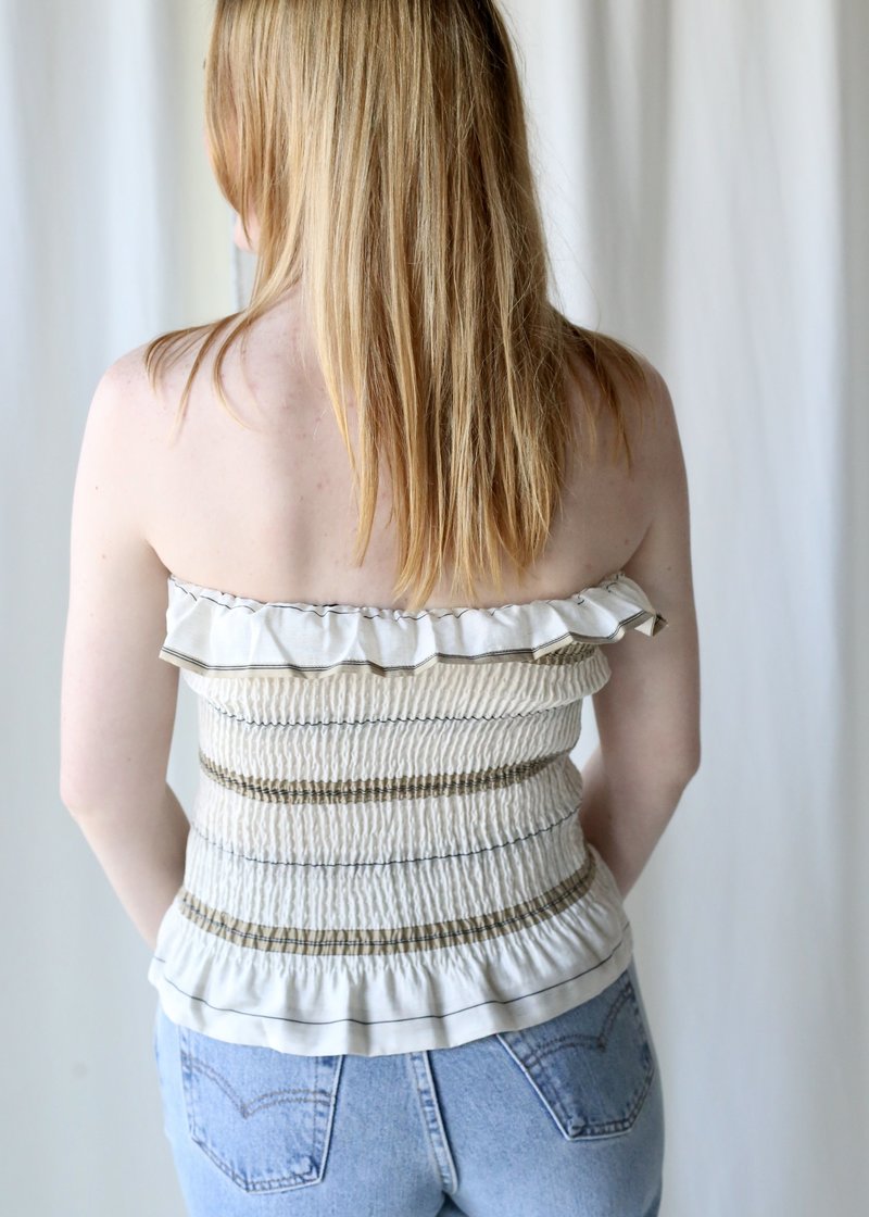 Oh Seven Days Scrunch Top - Wheat