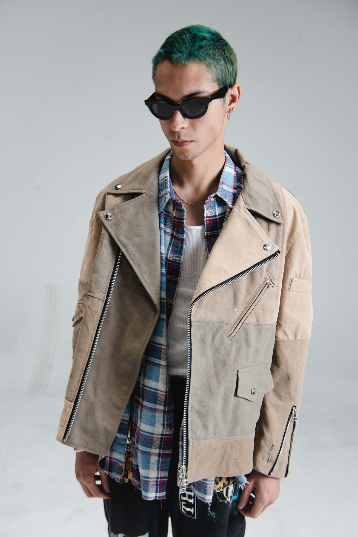 Old Park One off Upcycled Carhartt Duck Oversized Riders Jacket 