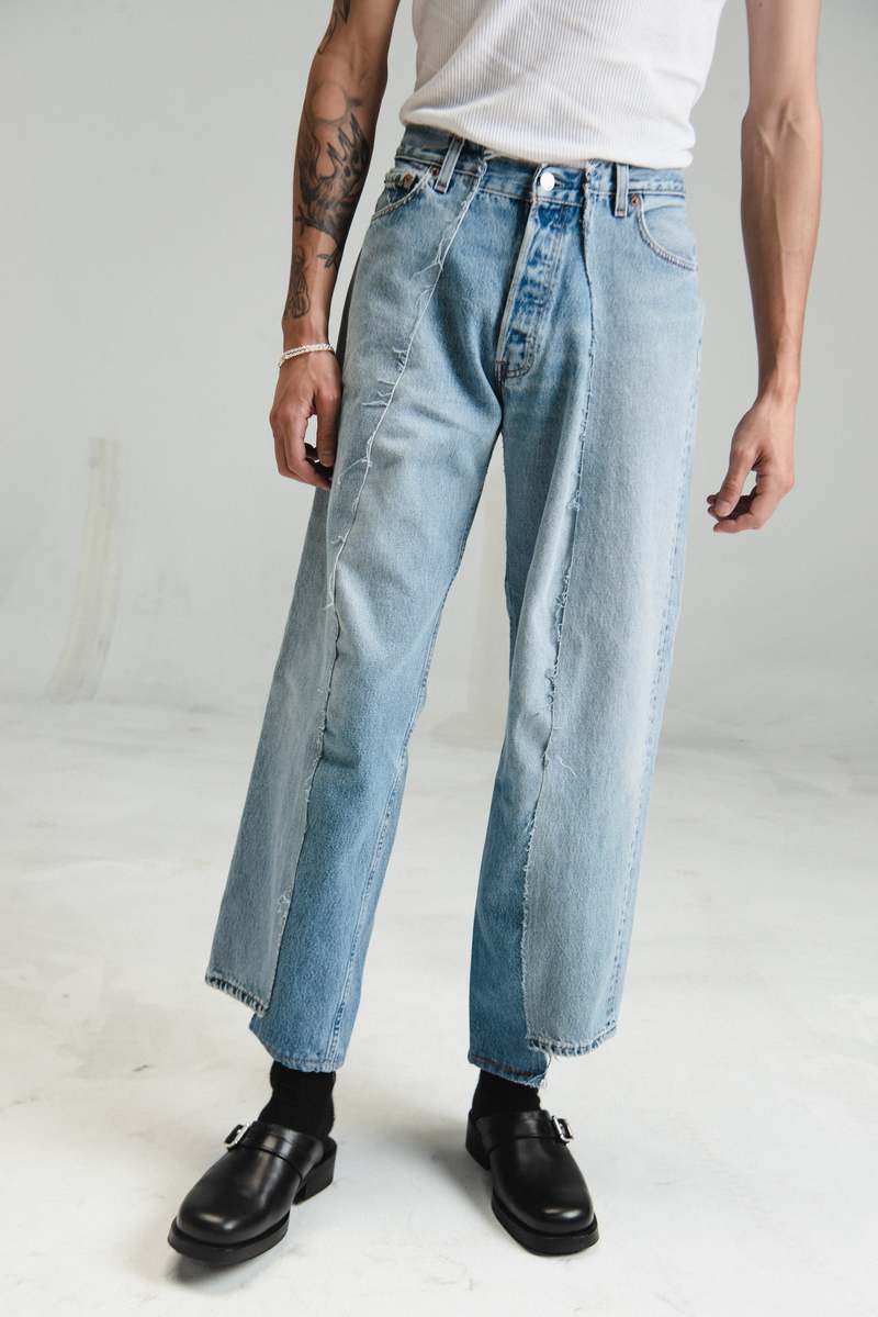 完売　Old park baggy jeans xs Old Park Baggy Jeans - Blue | Garmentory