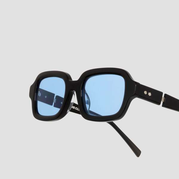 Unisex Bonnie Clyde Shy Guy Sunglasses - Black/Blue | Garmentory