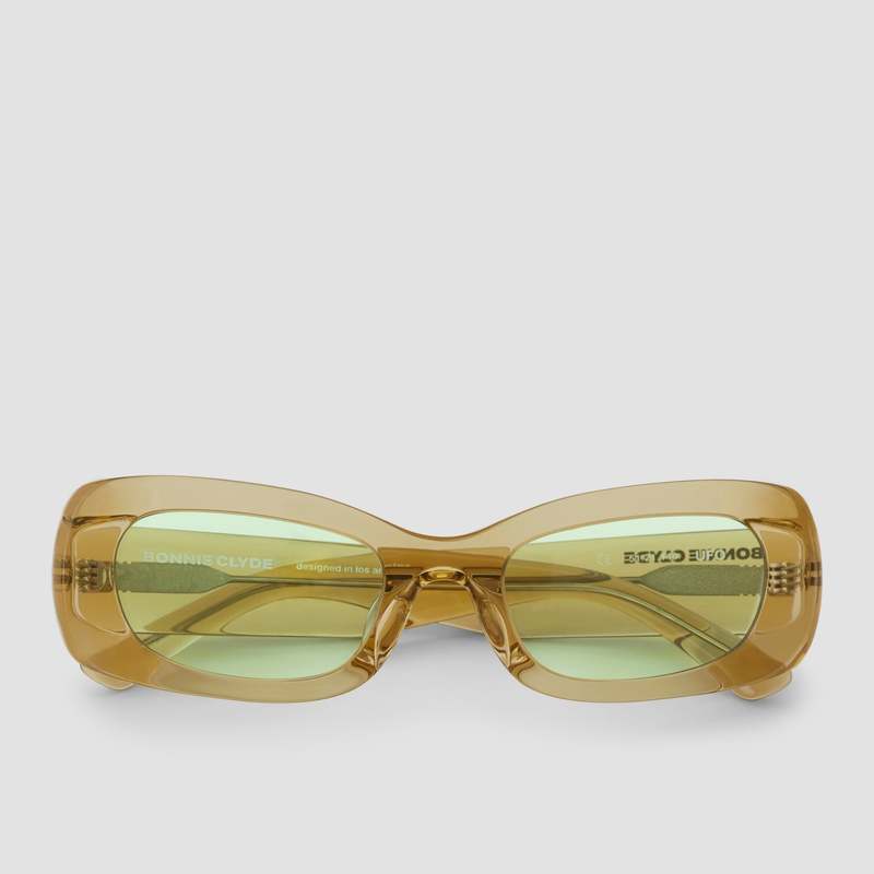 Bonnie Clyde UFO Sunglasses - Brown/Green | Garmentory display picture 1