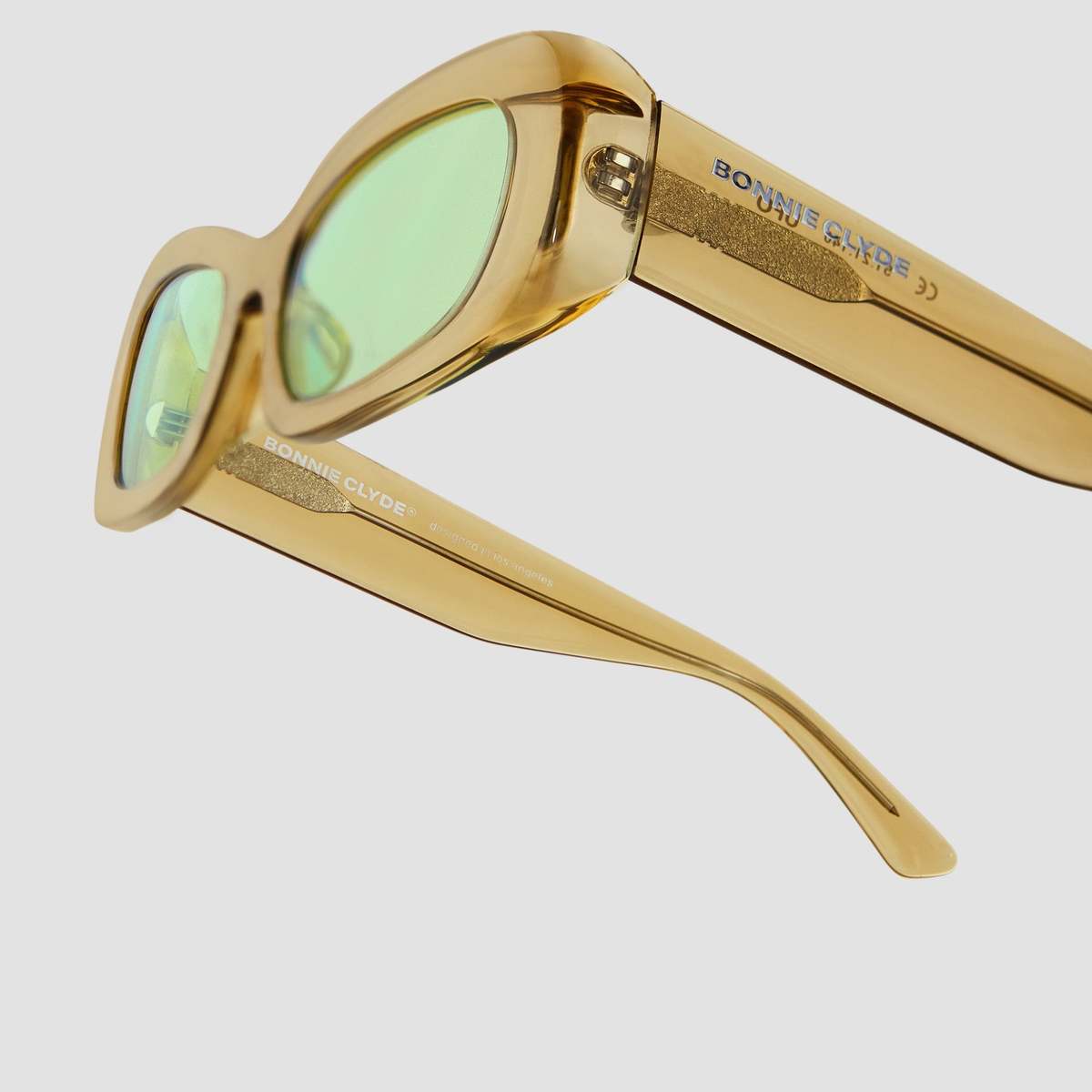 Bonnie Clyde UFO Sunglasses - Brown/Green | Garmentory display picture 1