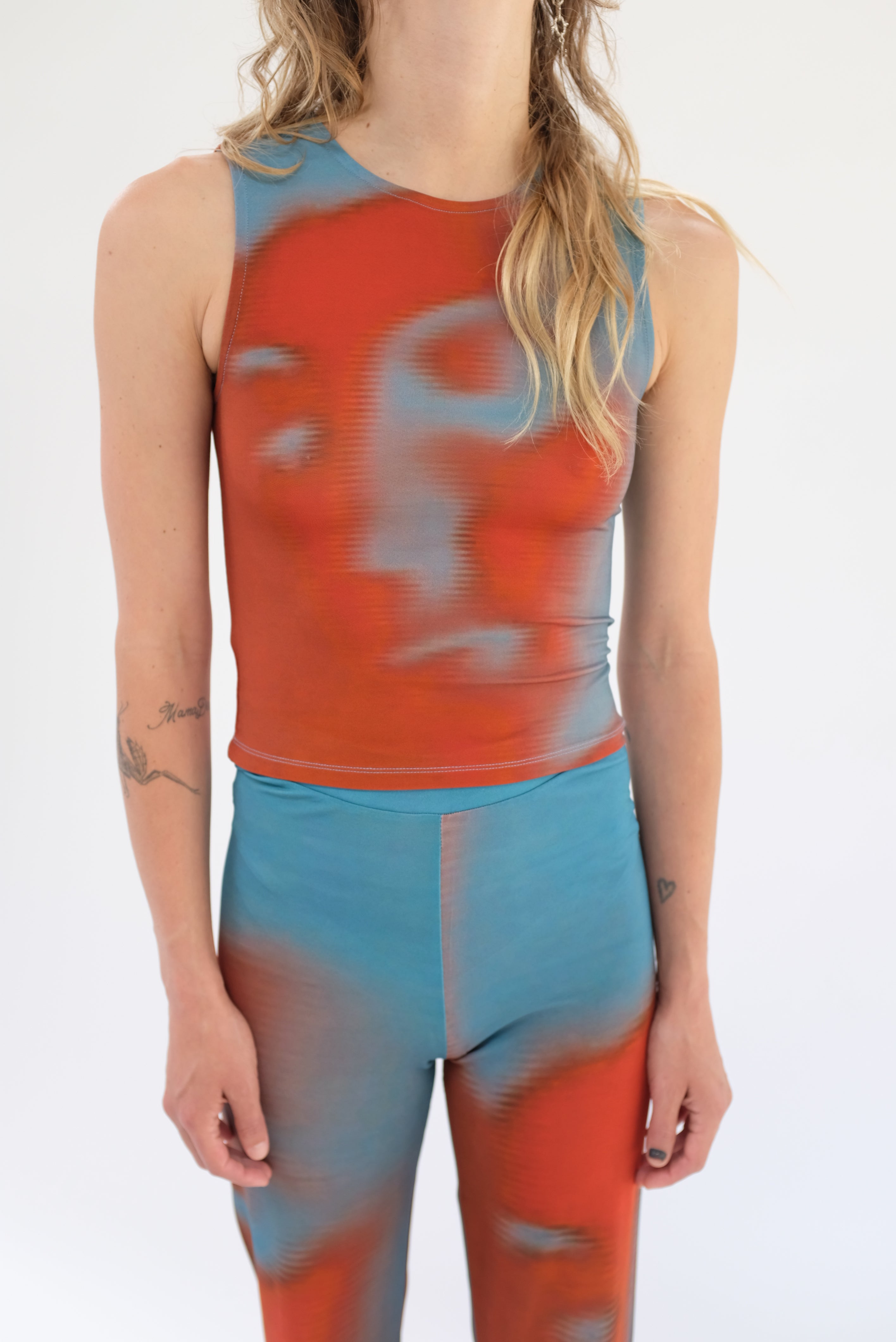 Paloma Wool Martha Top - blue/brick | Garmentory