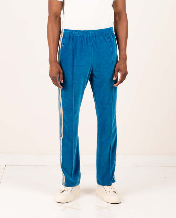 Needles Velour Narrow Track Pant - Blue | Garmentory