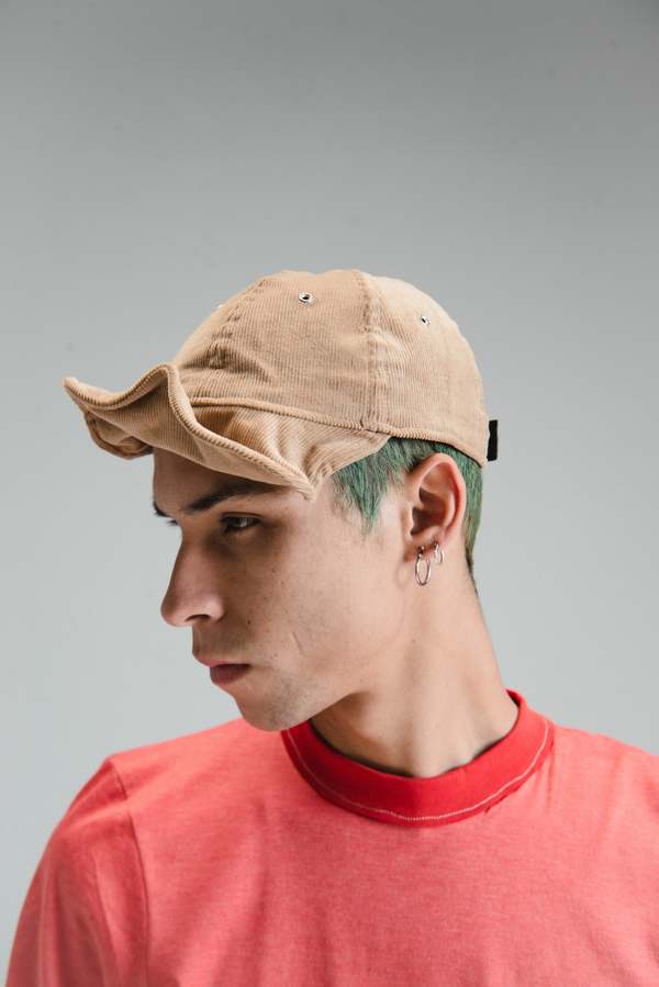 Camiel Fortgens Small Rib Corduroy Cap - Camel | Garmentory