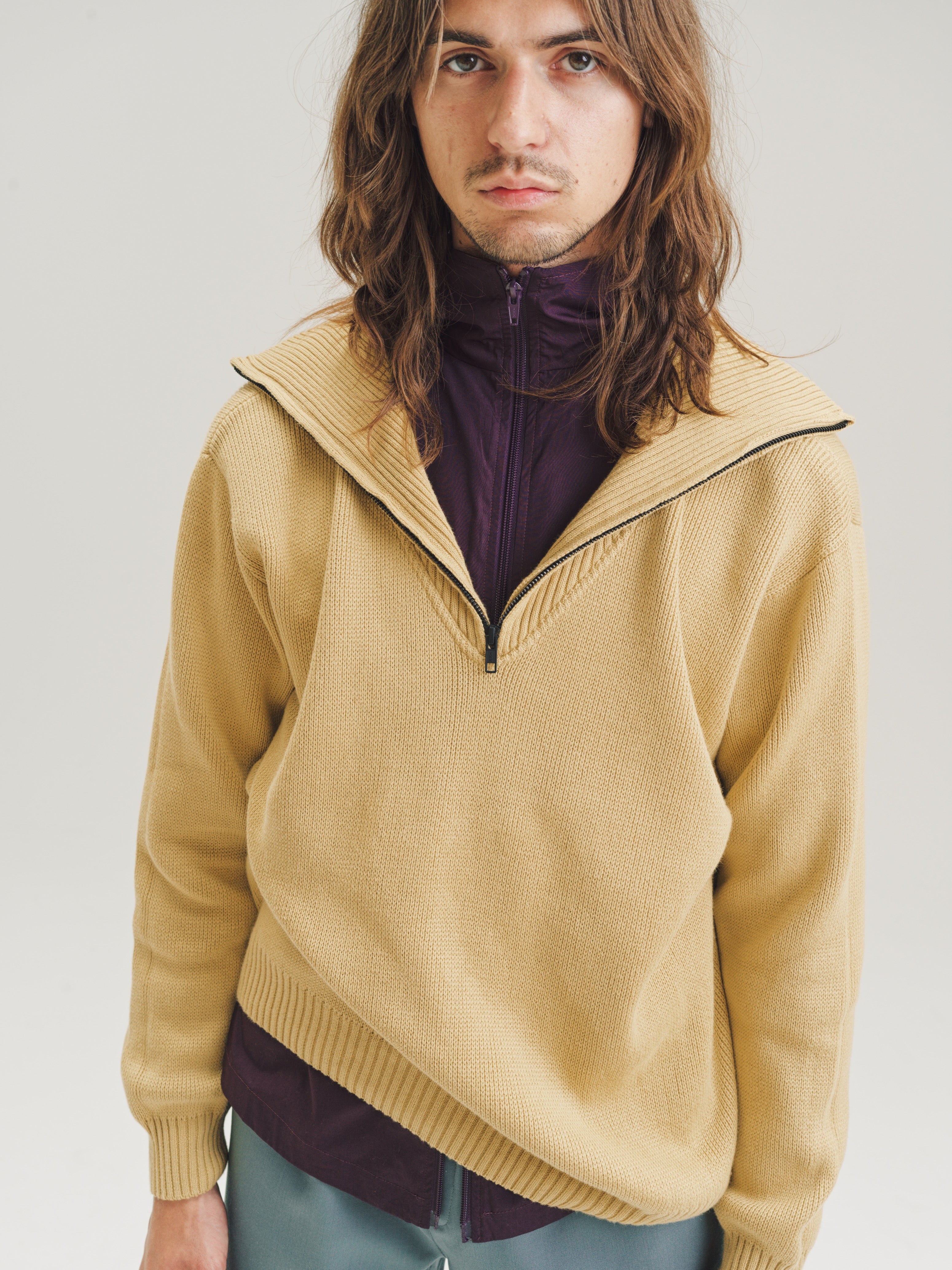 GR10K Hay Cotton Guardia Half Zip 