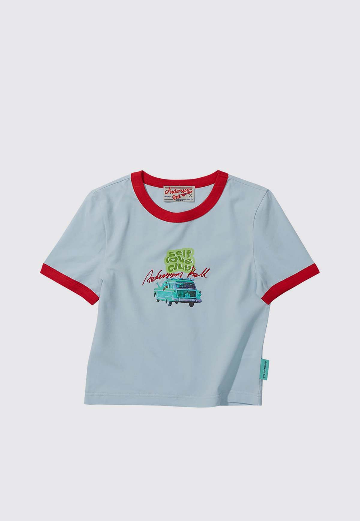 ANDERSSON BELL Yukee Ringer T-Shirt - Sky Blue | Garmentory